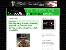 Tablet Screenshot of factropolis.com